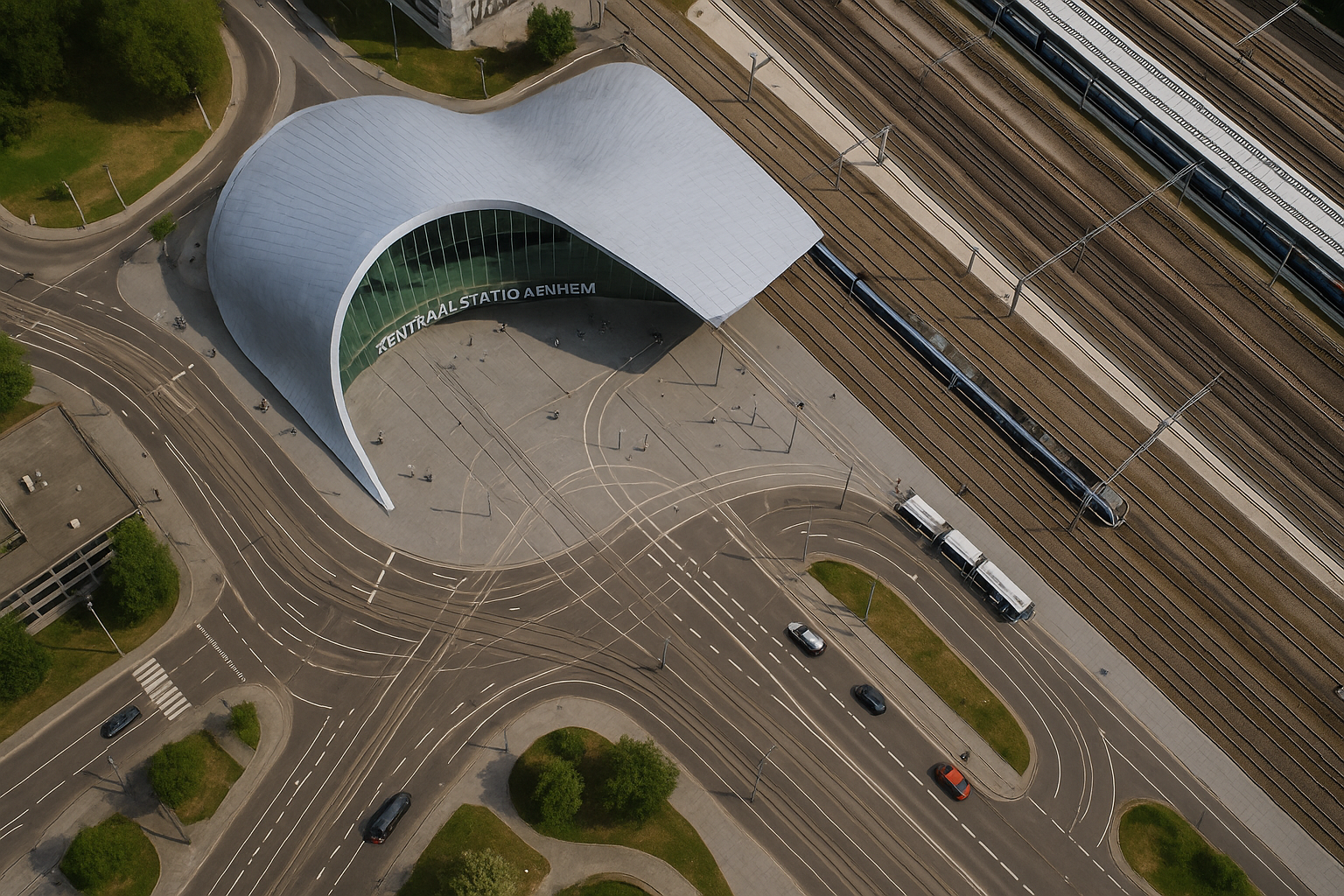 centraal station van boven